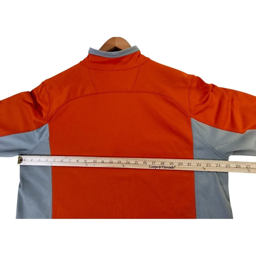 The North Face 100 Cinder 1/4 Zip Pullover Men's XL Fleece Orange Long Sleeve